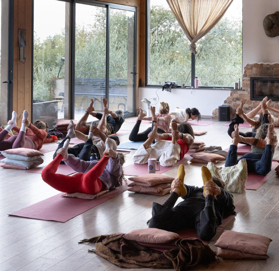 Hatha Yoga session